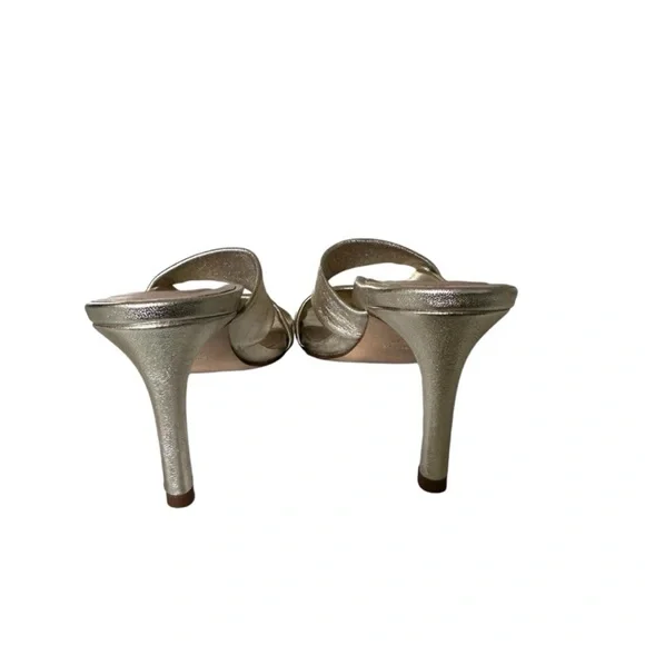 Elegant Inez Isa Gold Women's Heeled Sandals - Picture 9 of 14